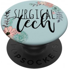 Surg Tech Gift OR Technician Scrub Surgical Technologist PopSockets PopGrip: Swappable Grip for Phones &amp; Tablets
